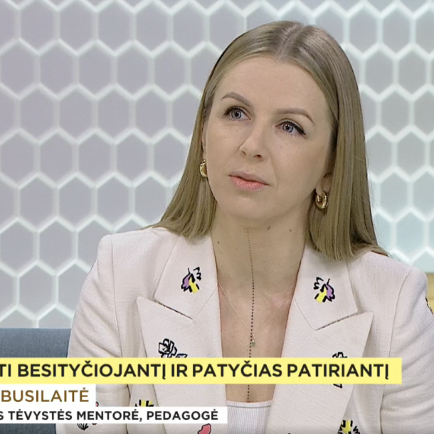 Kristina Busilaitė LRT laidoje „Labas rytas, Lietuva“ kalba apie patyčias tarp vaikų